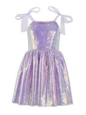 Lavender Sequin Tank Dress